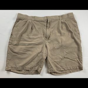 Men’s Tommy Bahama Waist 40 Tan Khaki Shorts Silk